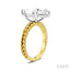 Marquise Shape Semi-Mount Diamond Engagement Ring