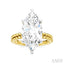 Marquise Shape Semi-Mount Diamond Engagement Ring