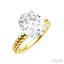 Oval Shape Semi-Mount Diamond Engagement Ring