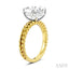 Oval Shape Semi-Mount Diamond Engagement Ring