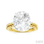 Oval Shape Semi-Mount Diamond Engagement Ring