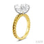 Oval Shape Semi-Mount Diamond Engagement Ring