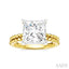 Princess Shape Semi-Mount Diamond Engagement Ring