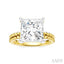 Princess Shape Semi-Mount Diamond Engagement Ring