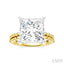 Princess Shape Semi-Mount Diamond Engagement Ring