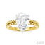 Pear Shape Semi-Mount Diamond Engagement Ring