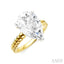Pear Shape Semi-Mount Diamond Engagement Ring