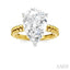Pear Shape Semi-Mount Diamond Engagement Ring