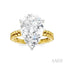 Pear Shape Semi-Mount Diamond Engagement Ring