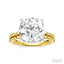 Round Shape Semi-Mount Diamond Engagement Ring