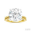 Round Shape Semi-Mount Diamond Engagement Ring