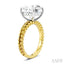 Round Shape Semi-Mount Diamond Engagement Ring