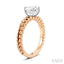 Oval Shape Semi-Mount Diamond Engagement Ring