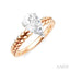 Pear Shape Semi-Mount Diamond Engagement Ring