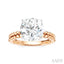 Round Shape Semi-Mount Diamond Engagement Ring