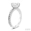 Emerald Shape Semi-Mount Diamond Engagement Ring