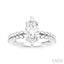 Marquise Shape Semi-Mount Diamond Engagement Ring