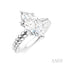 Marquise Shape Semi-Mount Diamond Engagement Ring