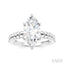 Marquise Shape Semi-Mount Diamond Engagement Ring