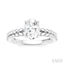 Oval Shape Semi-Mount Diamond Engagement Ring