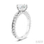 Oval Shape Semi-Mount Diamond Engagement Ring