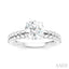 Round Shape Semi-Mount Diamond Engagement Ring