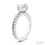 Round Shape Semi-Mount Diamond Engagement Ring