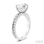 Round Shape Semi-Mount Diamond Engagement Ring