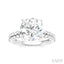 Round Shape Semi-Mount Diamond Engagement Ring