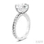 Round Shape Semi-Mount Diamond Engagement Ring