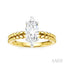 Marquise Shape Semi-Mount Diamond Engagement Ring