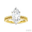Marquise Shape Semi-Mount Diamond Engagement Ring