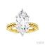 Marquise Shape Semi-Mount Diamond Engagement Ring