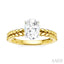 Oval Shape Semi-Mount Diamond Engagement Ring