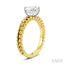 Oval Shape Semi-Mount Diamond Engagement Ring