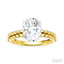 Oval Shape Semi-Mount Diamond Engagement Ring