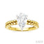 Pear Shape Semi-Mount Diamond Engagement Ring