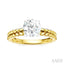 Round Shape Semi-Mount Diamond Engagement Ring