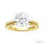 Round Shape Semi-Mount Diamond Engagement Ring