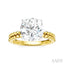 Round Shape Semi-Mount Diamond Engagement Ring