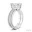 Emerald Shape Semi-Mount Diamond Engagement Ring