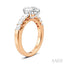 Pear Shape Semi-Mount Diamond Engagement Ring