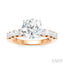 Round Shape Semi-Mount Diamond Engagement Ring
