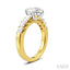Pear Shape Semi-Mount Diamond Engagement Ring