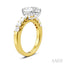 Pear Shape Semi-Mount Diamond Engagement Ring