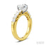 Round Shape Semi-Mount Diamond Engagement Ring