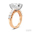 Emerald Shape Semi-Mount Diamond Engagement Ring