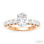 Oval Shape Semi-Mount Diamond Engagement Ring