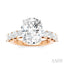 Oval Shape Semi-Mount Diamond Engagement Ring