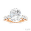 Oval Shape Semi-Mount Diamond Engagement Ring